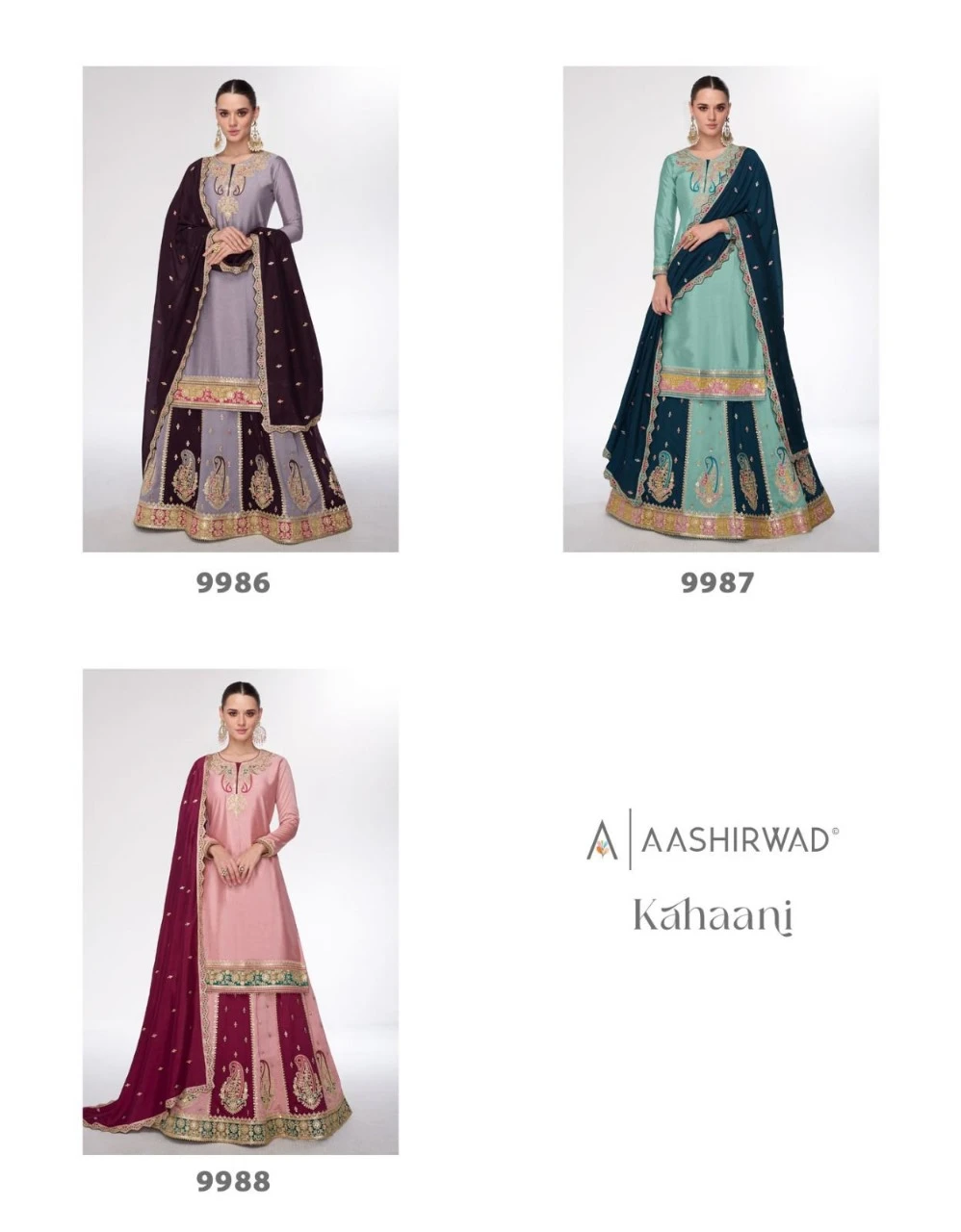 Aashirwad Kahaani Premium Silk Wholesale Designer Readymade Salwar Suit Catalog — Wholesale Salwar Suits, Aashirwad Creation wholesale from Surat — view 4